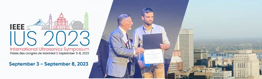 Cyprien Blanquart wins the Best Student Award at IEEE IUS 2023