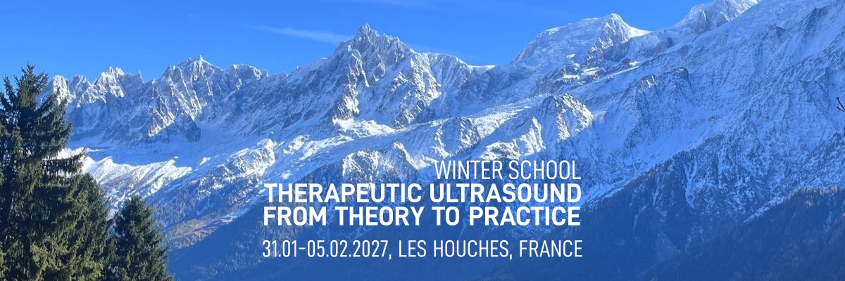 2027 Winter School on Therapeutic Ultrasound: ready to join us? 2027 Winter School on Therapeutic Ultrasound: ready to join us?